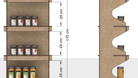 expositor de cartón personalizado en punto de venta con precio orientativo